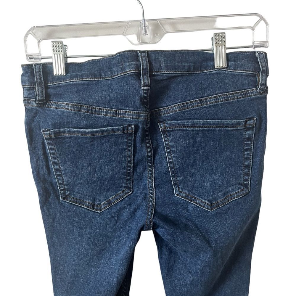 Free People Destroyed Reagan Button Front Jeans Size 26 - Picture 10 of 12